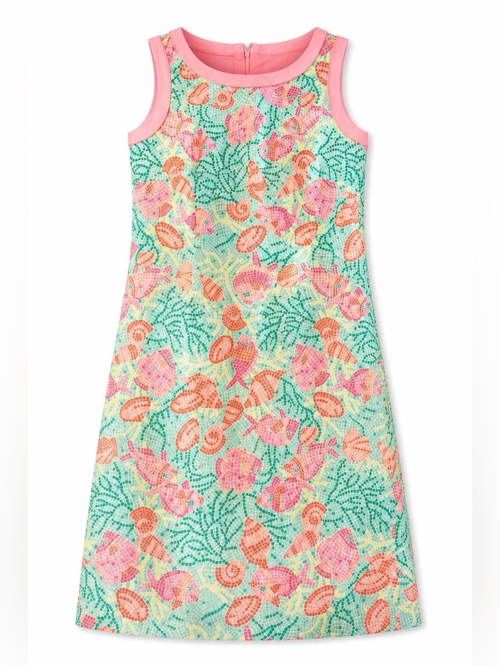 Talbots Nautical Fish Print Shift Dress - size 4 🌟